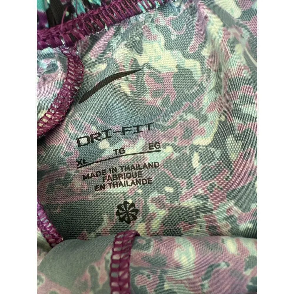 Nike Boys Blue Multi Printed Dri-FIT Training Shorts Size XL